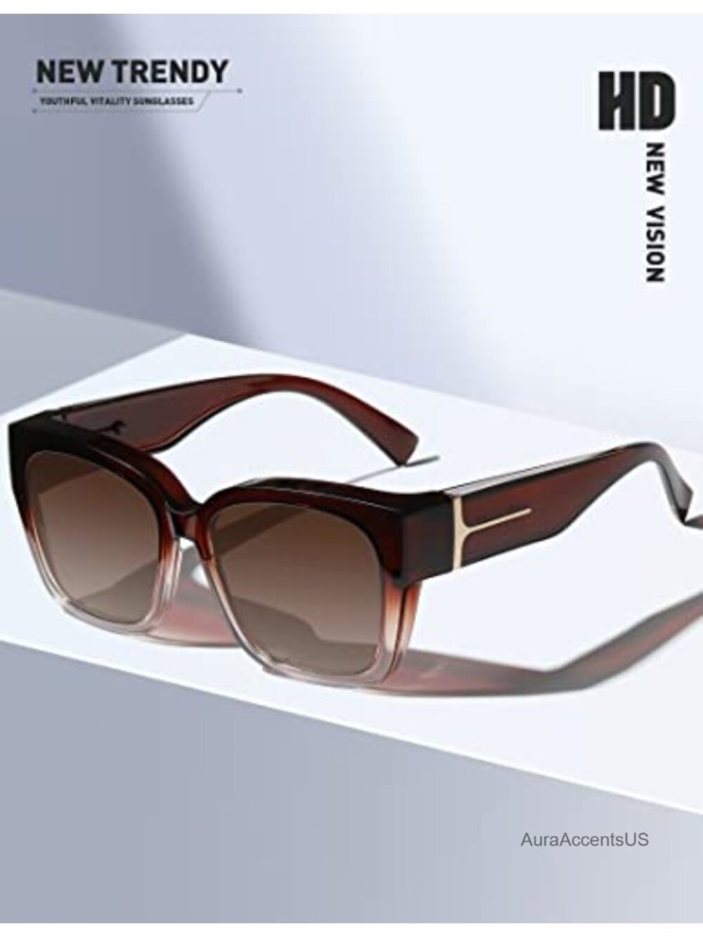 Oversized Polarized Fit Over Sunglasses Square Full-Frame UV400 - Picture 5 of 6